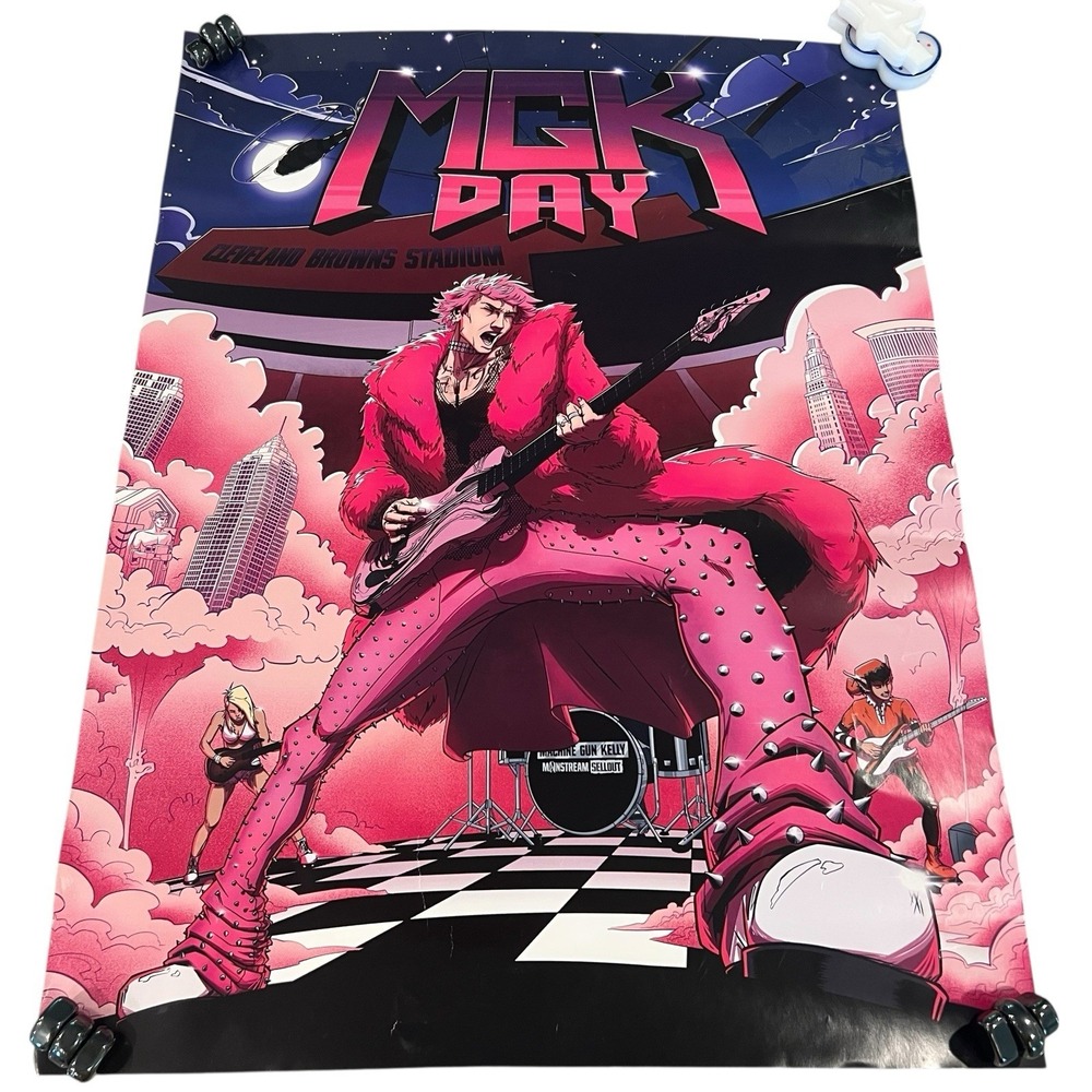 Machine‎ Gun Kelly Poster MGK Day 2023 18" x 24" Rock Rap Concert